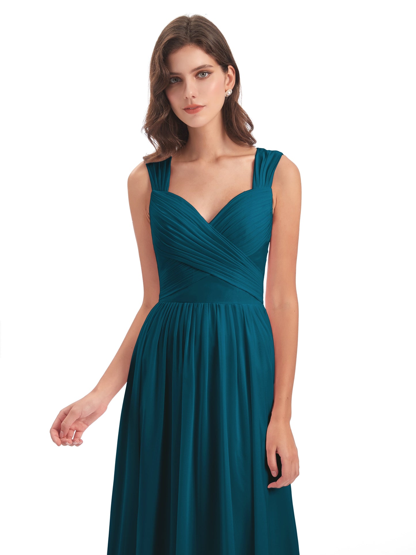 Isabella Key Hole Chiffon Bridesmaid Dresses