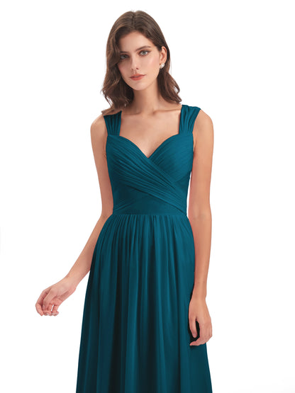 Isabella Key Hole Chiffon Bridesmaid Dresses