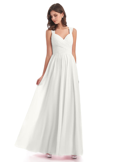 Isabella Key Hole Chiffon Bridesmaid Dresses