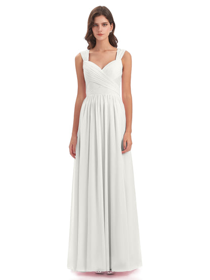 Isabella Key Hole Chiffon Bridesmaid Dresses