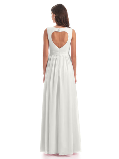 Isabella Key Hole Chiffon Bridesmaid Dresses