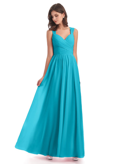 Isabella Key Hole Chiffon Bridesmaid Dresses