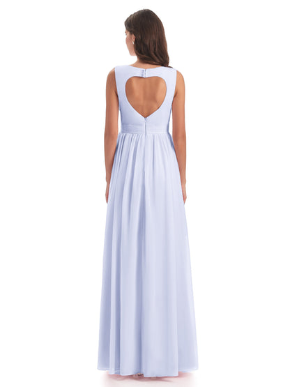 Isabella Key Hole Chiffon Bridesmaid Dresses
