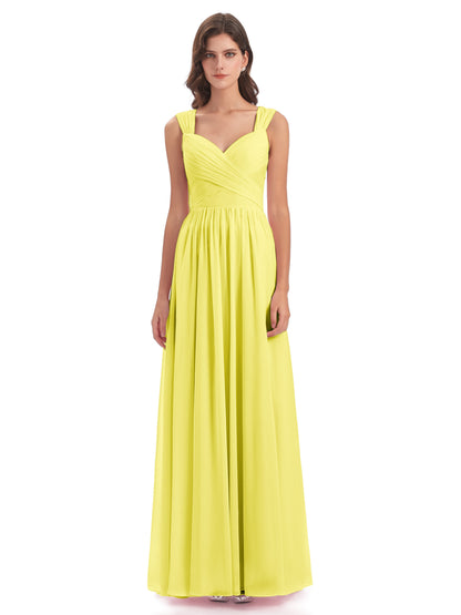 Isabella Key Hole Chiffon Bridesmaid Dresses