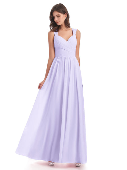 Isabella Key Hole Chiffon Bridesmaid Dresses