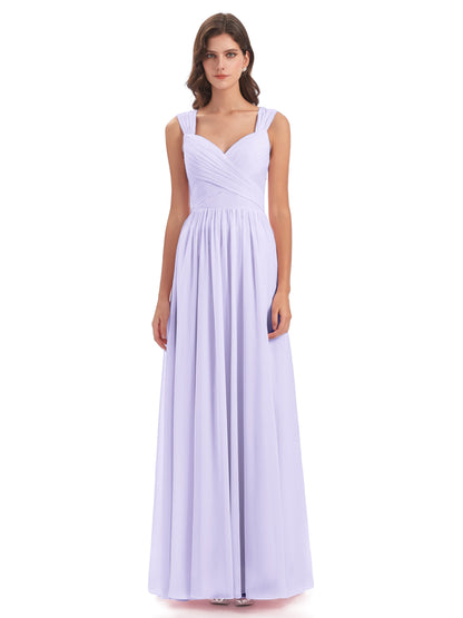 Isabella Key Hole Chiffon Bridesmaid Dresses