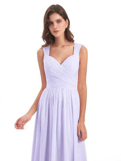Isabella Key Hole Chiffon Bridesmaid Dresses