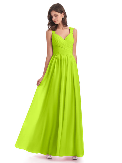 Isabella Key Hole Chiffon Bridesmaid Dresses