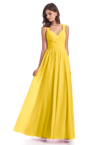 Isabella Key Hole Chiffon Bridesmaid Dresses
