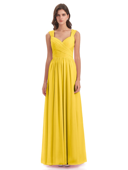 Isabella Key Hole Chiffon Bridesmaid Dresses
