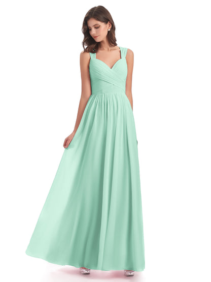 Isabella Key Hole Chiffon Bridesmaid Dresses