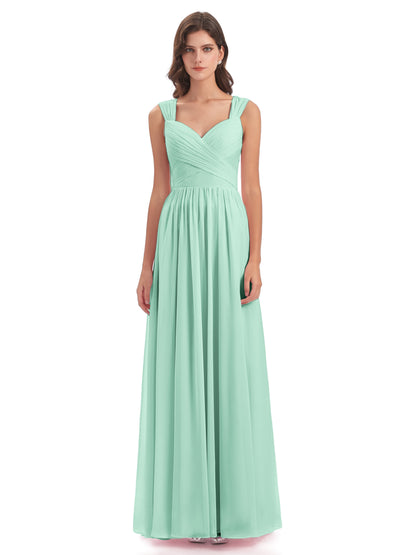 Isabella Key Hole Chiffon Bridesmaid Dresses