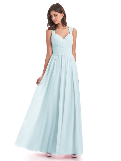 Isabella Key Hole Chiffon Bridesmaid Dresses
