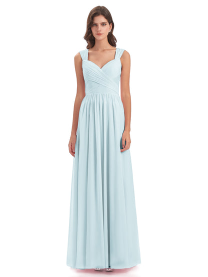 Isabella Key Hole Chiffon Bridesmaid Dresses