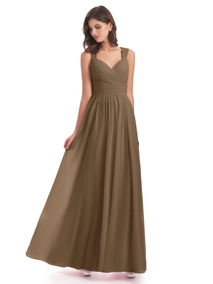 Isabella Key Hole Chiffon Bridesmaid Dresses