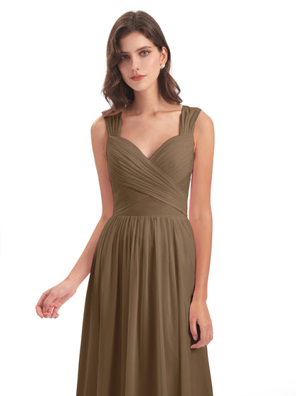 Isabella Key Hole Chiffon Bridesmaid Dresses