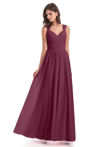 Isabella Key Hole Chiffon Bridesmaid Dresses