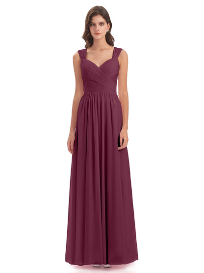 Isabella Key Hole Chiffon Bridesmaid Dresses