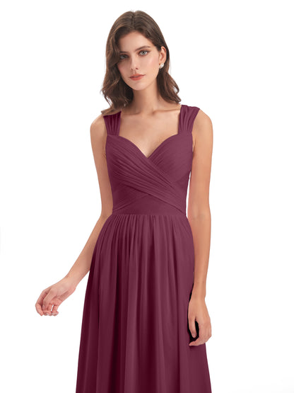 Isabella Key Hole Chiffon Bridesmaid Dresses