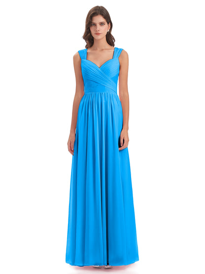 Isabella Key Hole Chiffon Bridesmaid Dresses