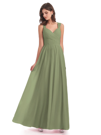 Isabella Key Hole Chiffon Bridesmaid Dresses