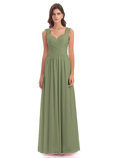 Isabella Key Hole Chiffon Bridesmaid Dresses