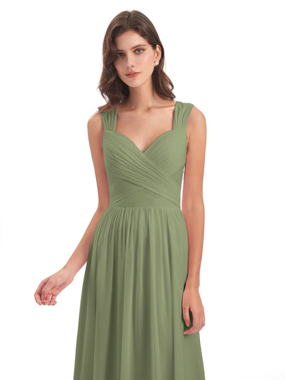 Isabella Key Hole Chiffon Bridesmaid Dresses
