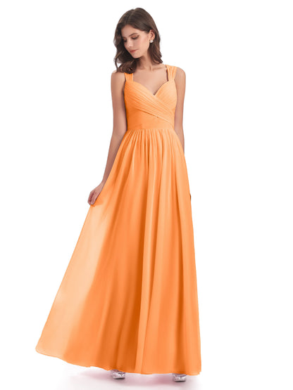 Isabella Key Hole Chiffon Bridesmaid Dresses