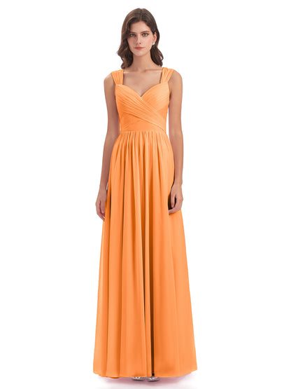 Isabella Key Hole Chiffon Bridesmaid Dresses