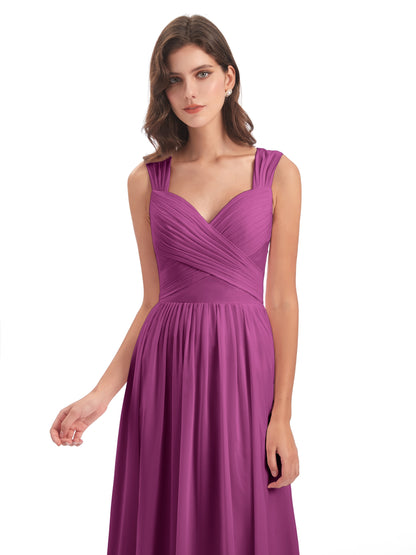 Isabella Key Hole Chiffon Bridesmaid Dresses