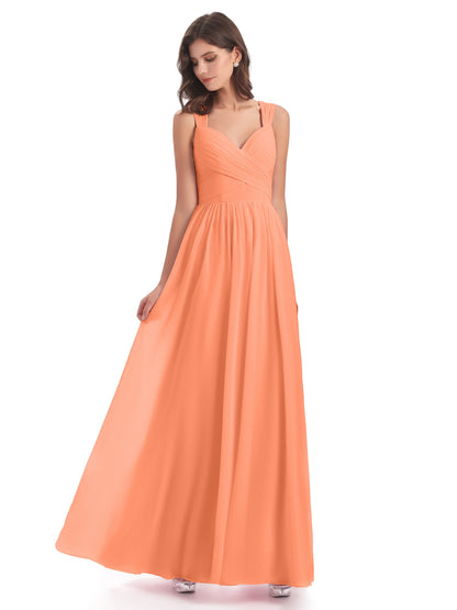 Isabella Key Hole Chiffon Bridesmaid Dresses