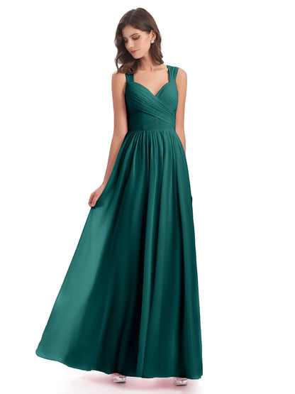 Isabella Key Hole Chiffon Bridesmaid Dresses