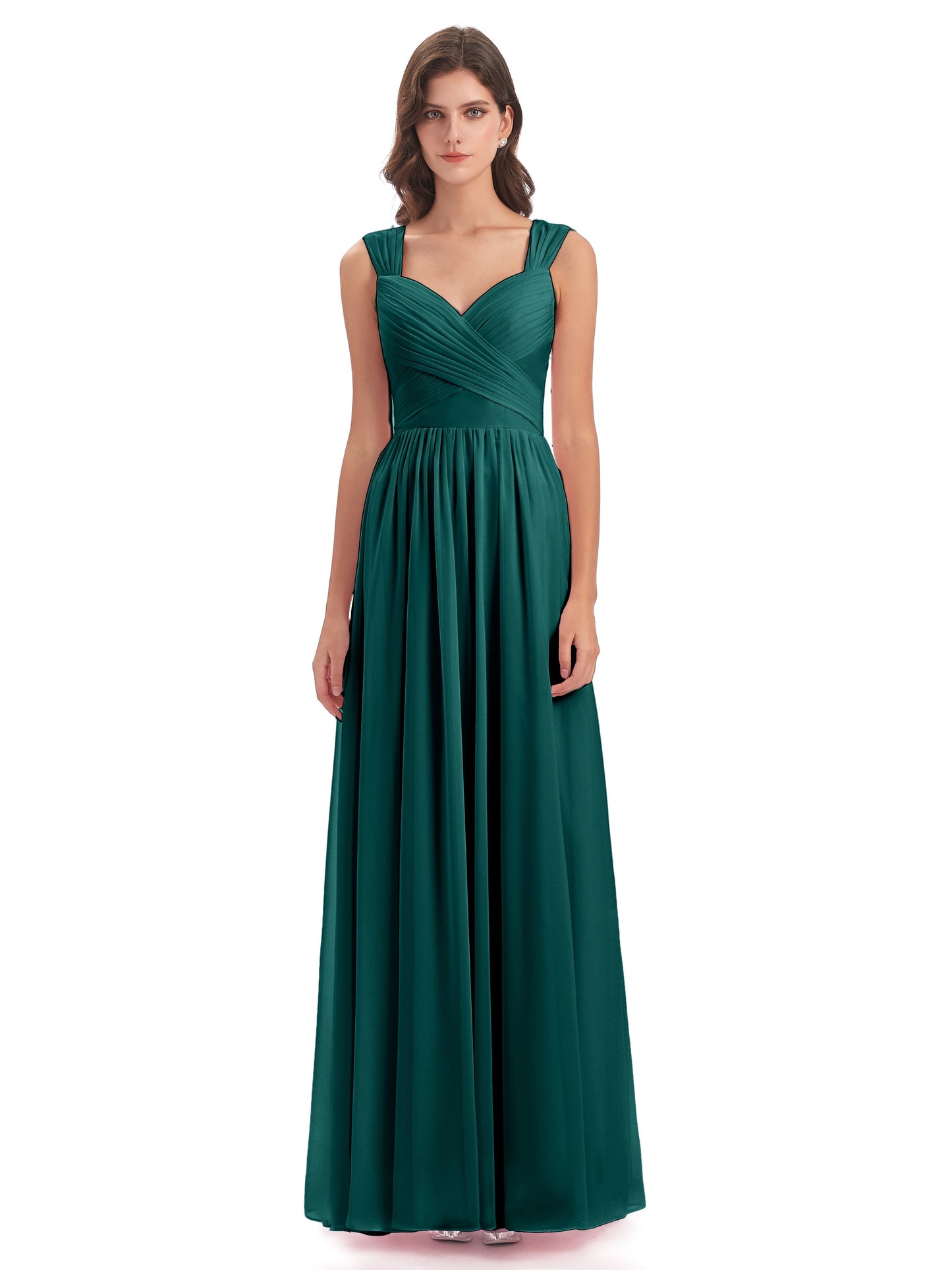 Isabella Key Hole Chiffon Bridesmaid Dresses