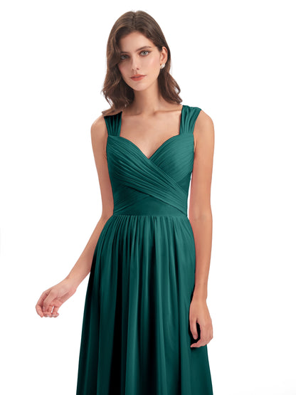 Isabella Key Hole Chiffon Bridesmaid Dresses
