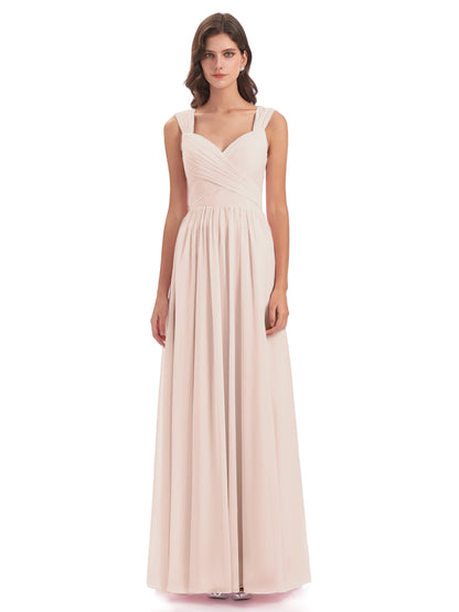 Isabella Key Hole Chiffon Bridesmaid Dresses