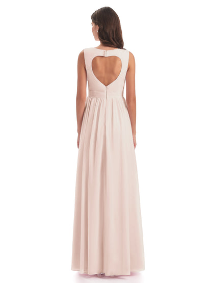 Isabella Key Hole Chiffon Bridesmaid Dresses
