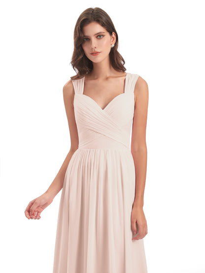 Isabella Key Hole Chiffon Bridesmaid Dresses