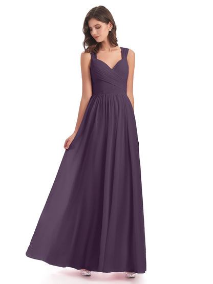 Isabella Key Hole Chiffon Bridesmaid Dresses