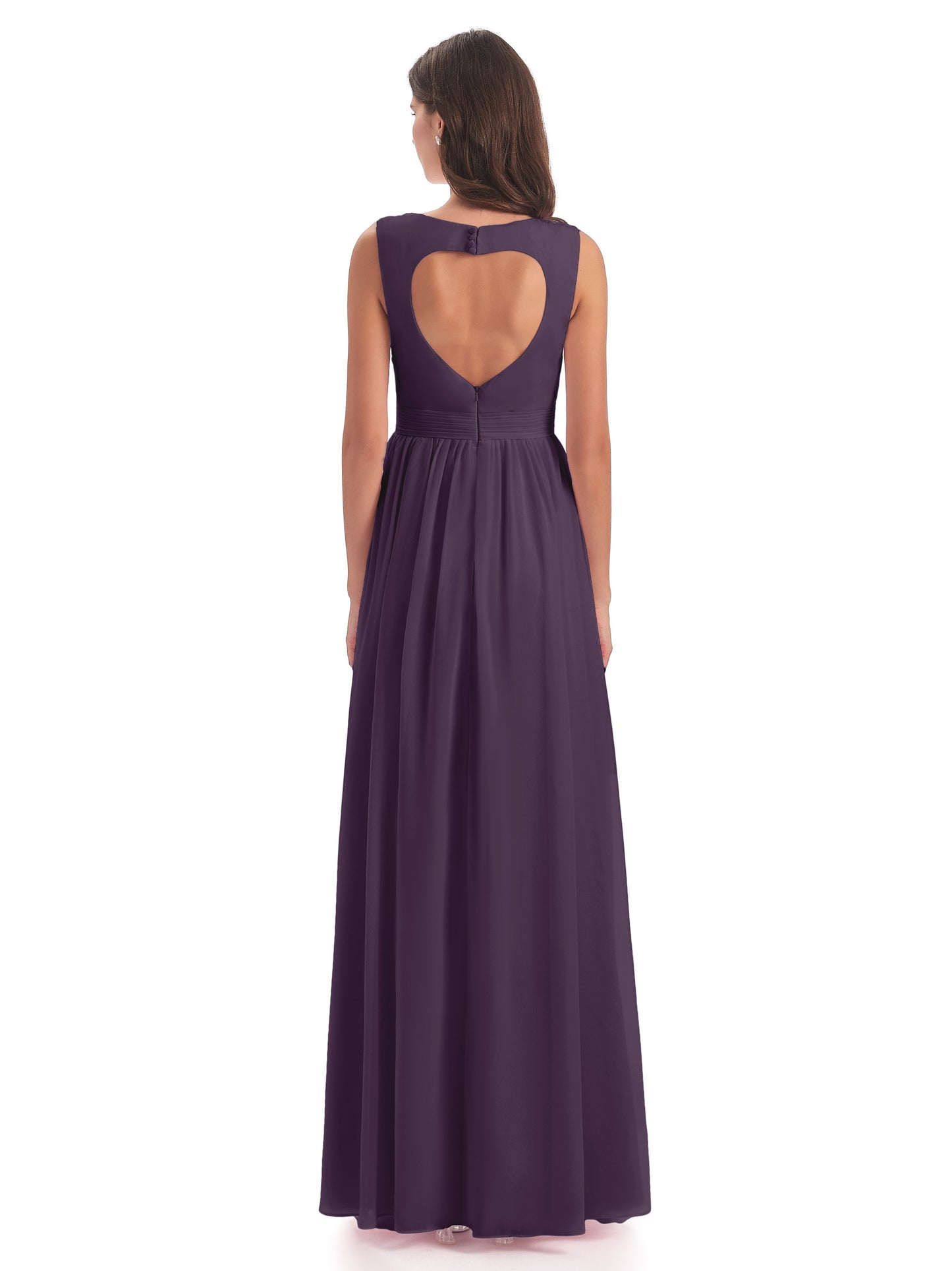 Isabella Key Hole Chiffon Bridesmaid Dresses