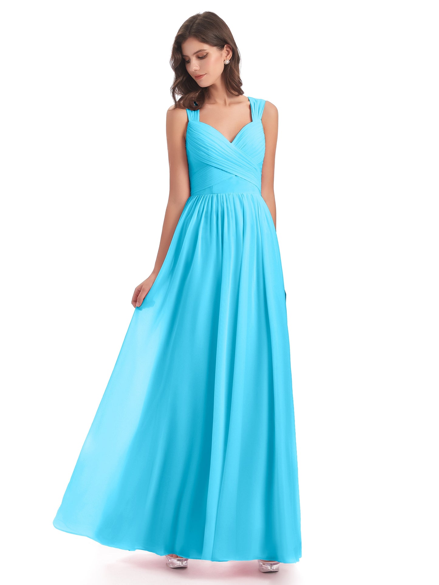 Isabella Key Hole Chiffon Bridesmaid Dresses