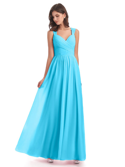 Isabella Key Hole Chiffon Bridesmaid Dresses