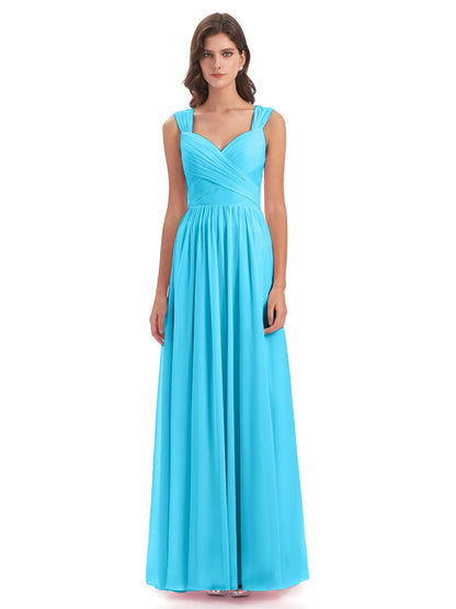 Isabella Key Hole Chiffon Bridesmaid Dresses