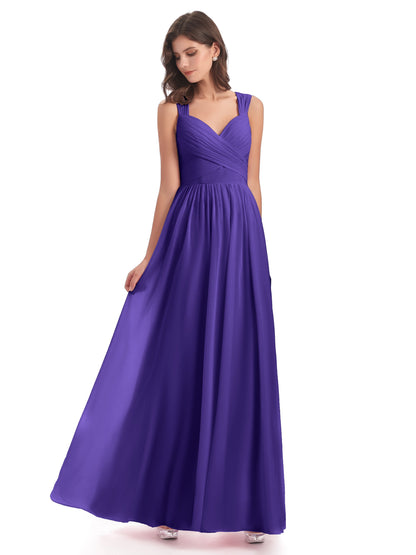 Isabella Key Hole Chiffon Bridesmaid Dresses