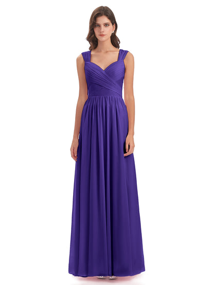 Isabella Key Hole Chiffon Bridesmaid Dresses