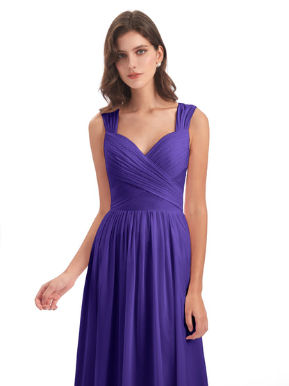 Isabella Key Hole Chiffon Bridesmaid Dresses