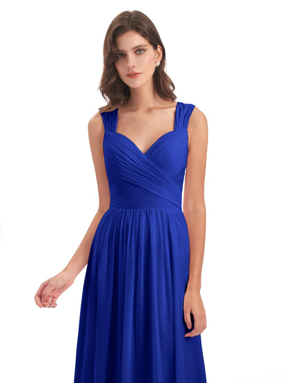 Isabella Key Hole Chiffon Bridesmaid Dresses