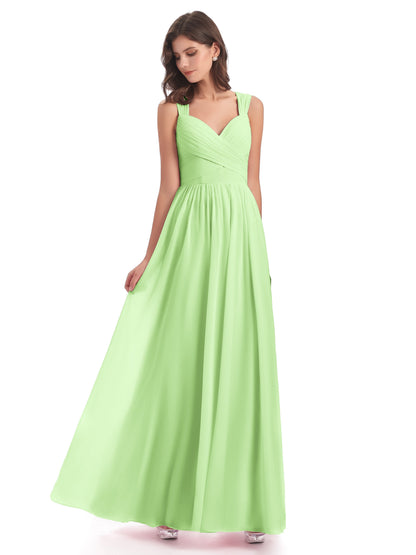 Isabella Key Hole Chiffon Bridesmaid Dresses