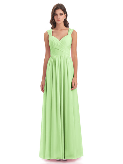 Isabella Key Hole Chiffon Bridesmaid Dresses