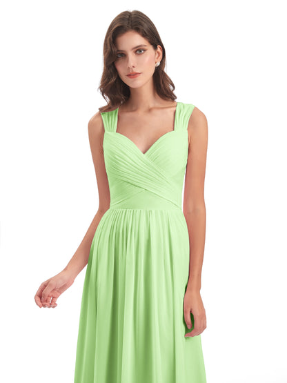 Isabella Key Hole Chiffon Bridesmaid Dresses