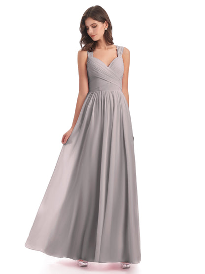 Isabella Key Hole Chiffon Bridesmaid Dresses